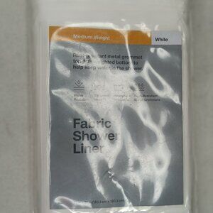 Room Essentials Super Soft PEVA Shower Curtain  White 71'' x 71'', inches, new